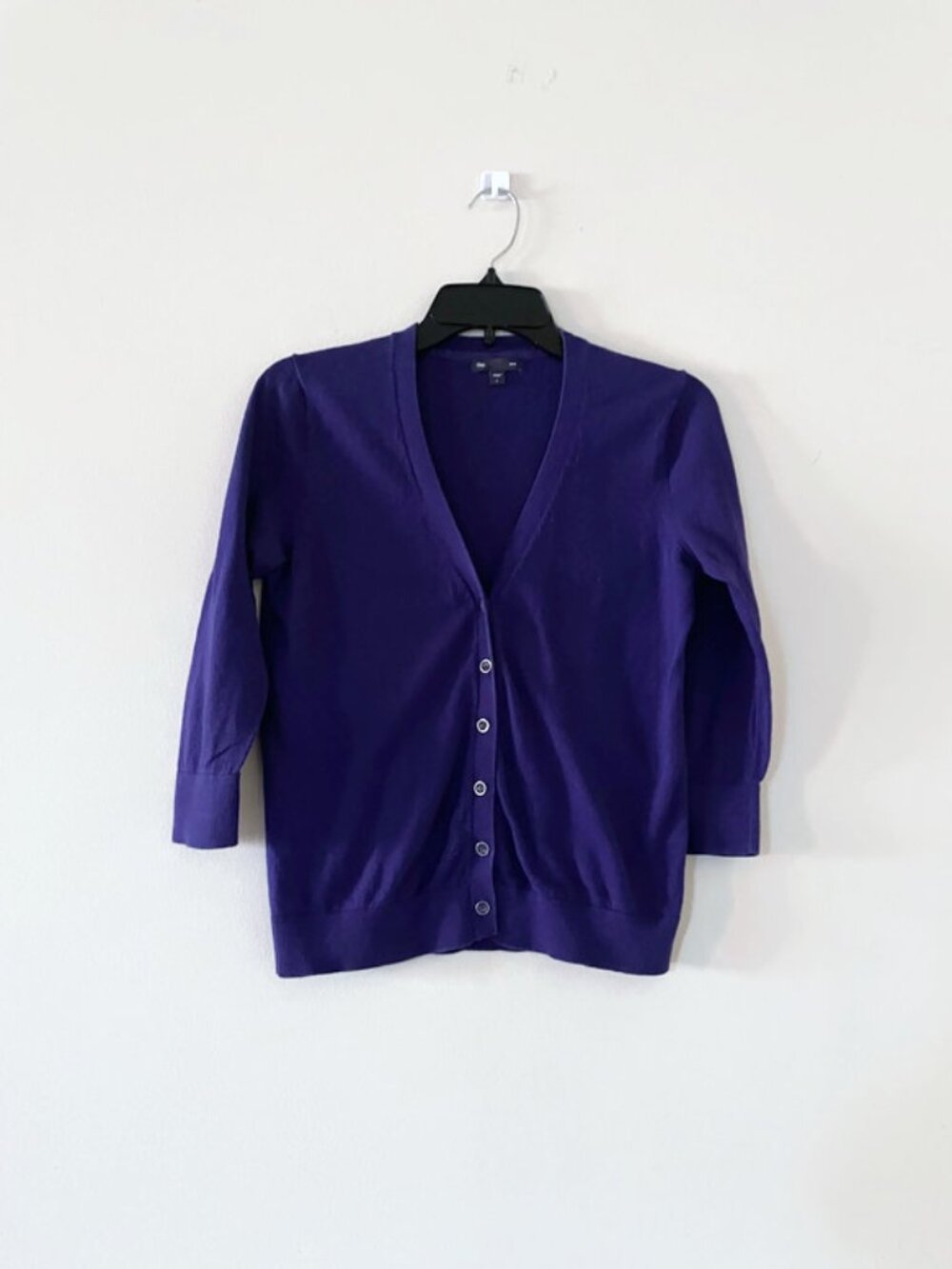 GAP V neck button up cardigan, Soft 3/4 sleeves cardigan ✿